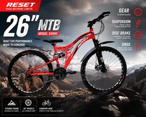 Reset 26 Inch Dual Suspension Bicycle. *