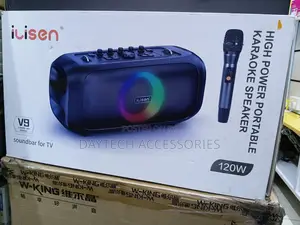 This Is an Ilisen Model V9 High-Power Portable Karaoke Speaker System