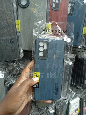 Oppo Reno 6 Sophisticated Blue Wood-Grain Cover