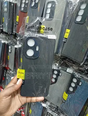 Realme C56 Semi-Translucent Dark Grey/Smoky Finish Cover