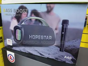 Hopestar A40 Boombox Speakers With Wireless Mic (70w)