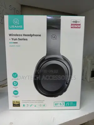 Usams Yun Series Headphones (Model Yg23) Bluetooth 5.3 Connectivity.
