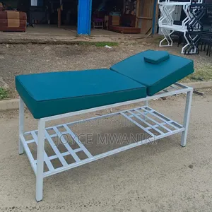 Massage Bed, White and Green