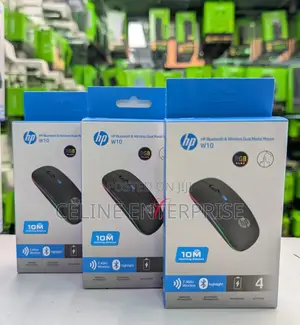 *
Hp W10 *Rechargeable Bluetooth Wireless* Dual Model Mouse