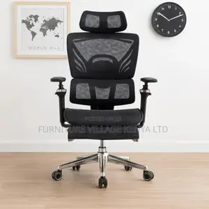 Mesh Orthopedic Office Chair With Footrest
