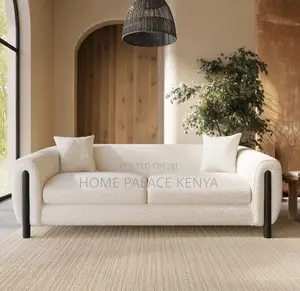 Home Sofa; 3 Person Modular Fabric Lounge Sofa
