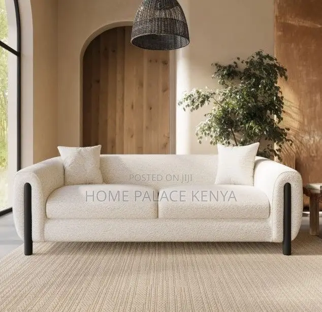 Home Sofa; 3 Person Modular Fabric Lounge Sofa