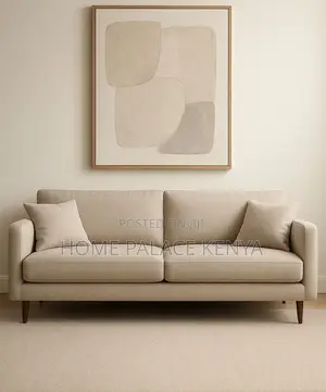 Home Sofa; 3 Person Modular Fabric Lounge Sofa
