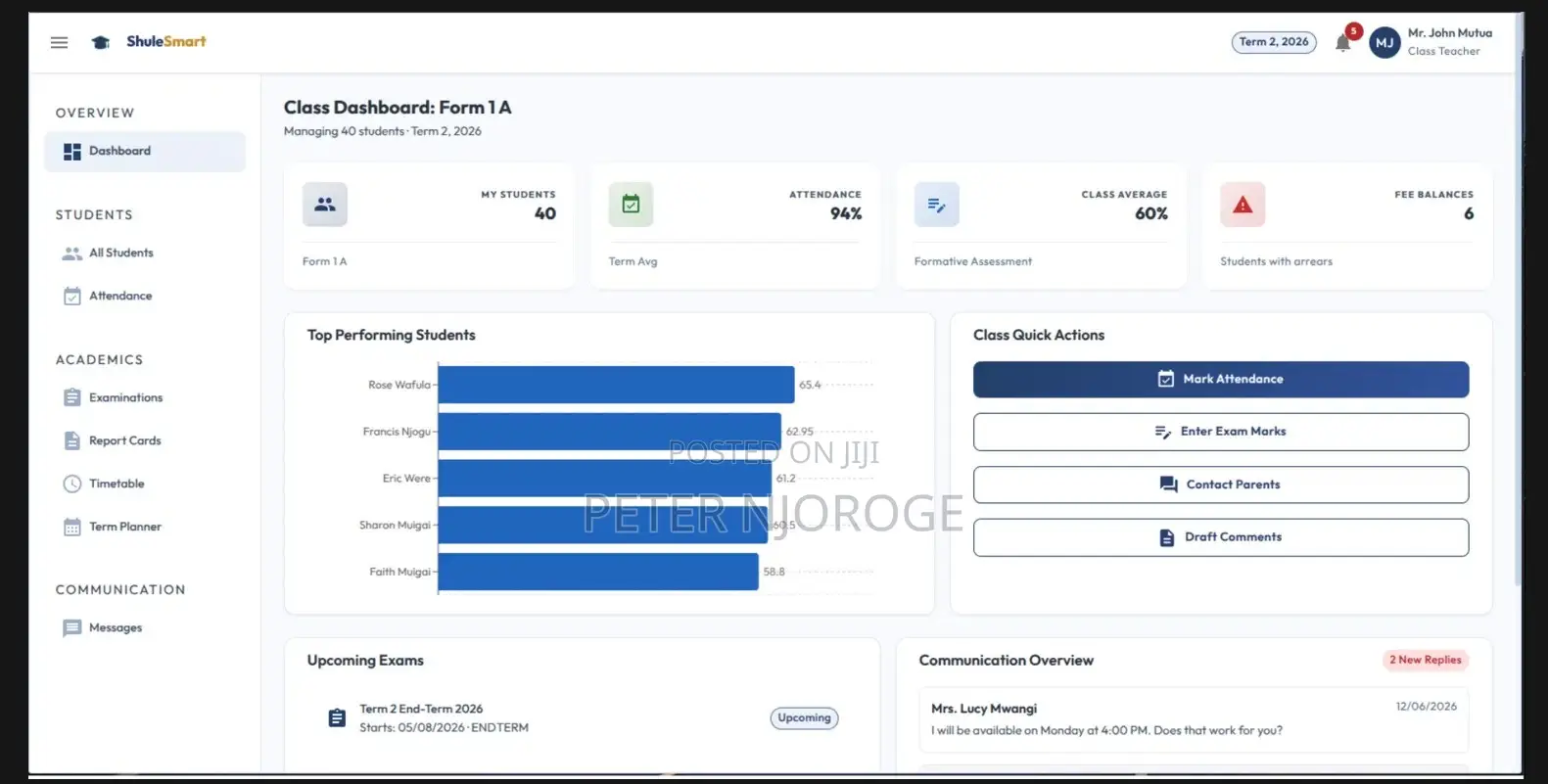 School Management System | Fees, Student Records, Parent Portal