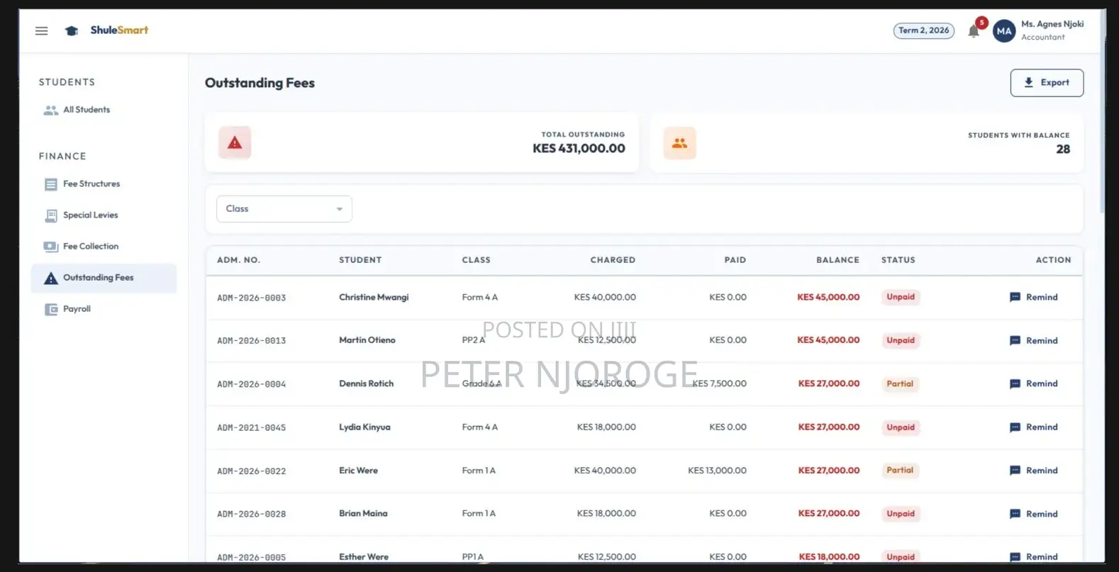 School Management System | Fees, Student Records, Parent Portal