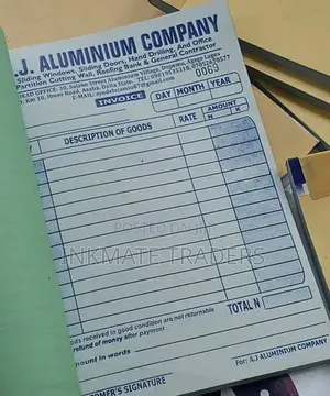 Receipt Book Design Print