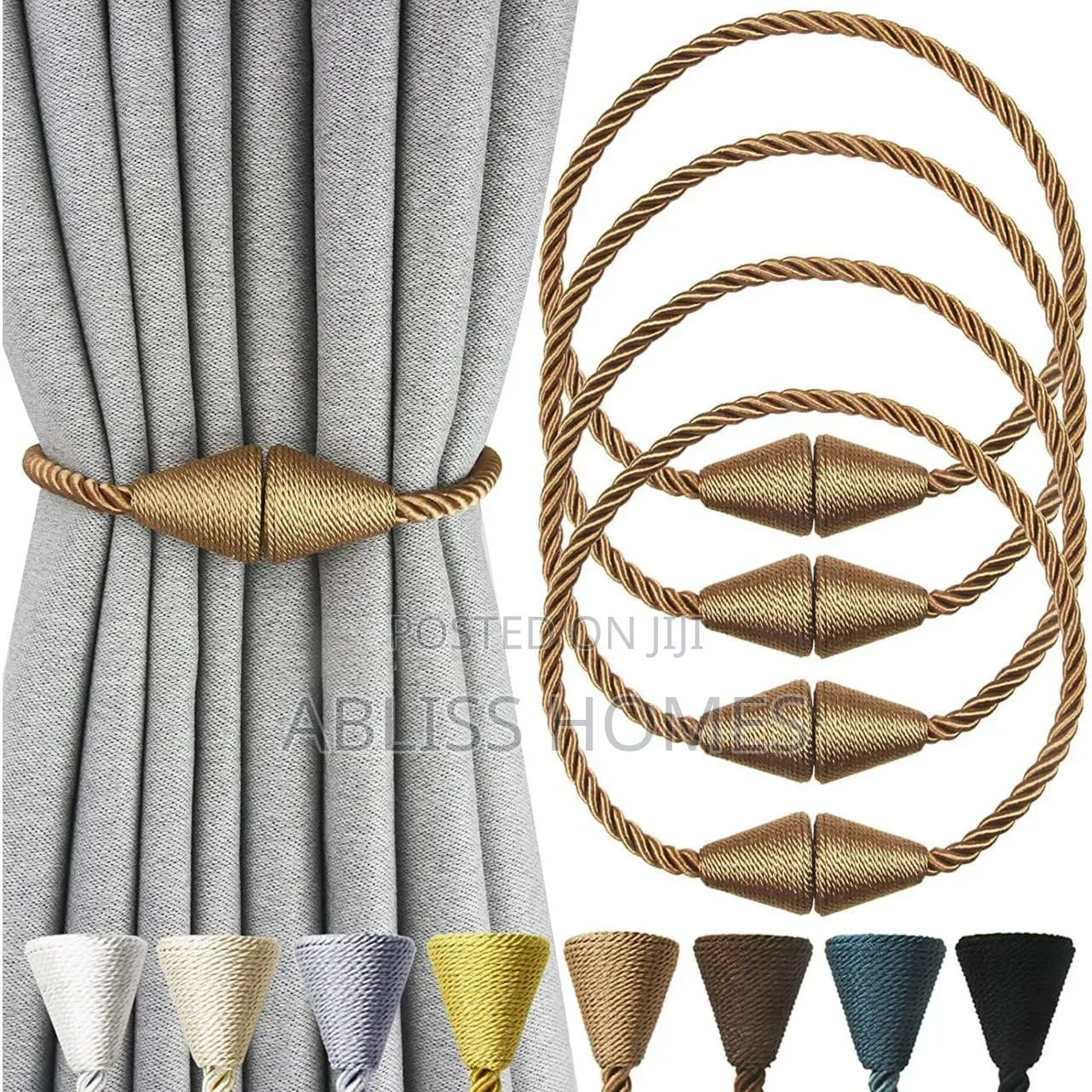 Magnetic Curtain Tiebacks (2pcs)