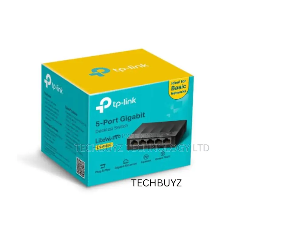Tp-Link 5-Portmbs Gigabit Desktop Switch-Tl-Ls1005g