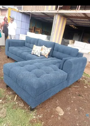 Blue L-Shaped Corner Seat +Free Delivery