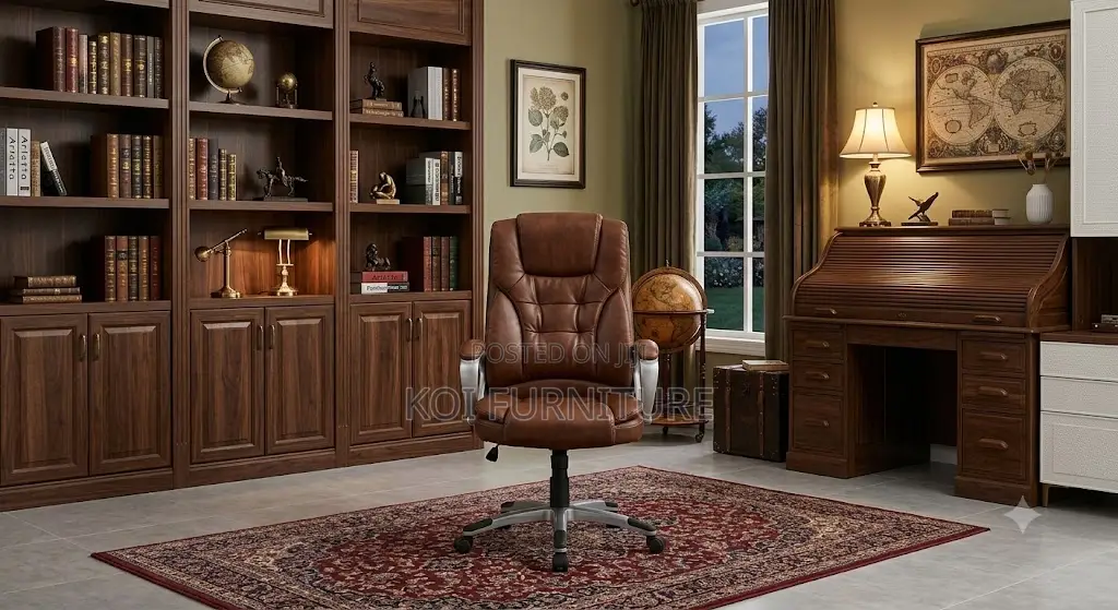Office Chairs; Leather Senior Executive Office Seat