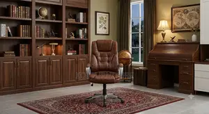 Office Chairs; Leather Senior Executive Office Seat