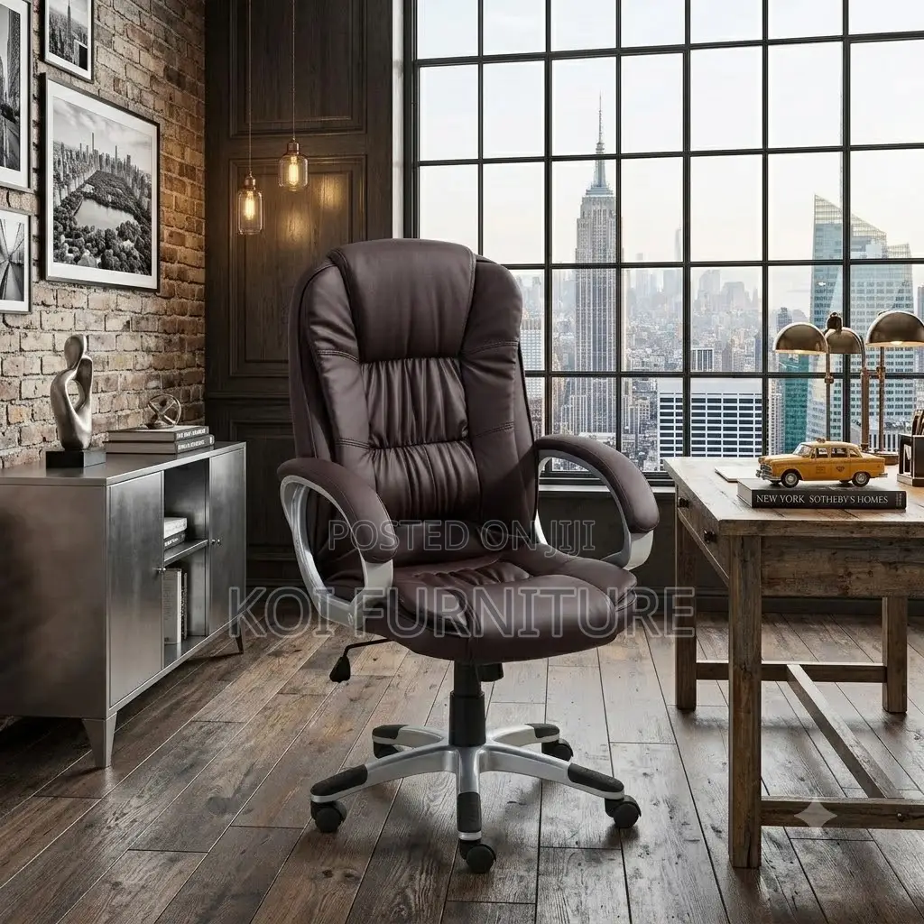 Office Chairs; Leather Senior Executive Office Seat