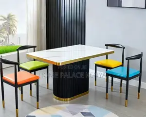 Dining Table: 6 Seater Porcelain Stone Dining Table