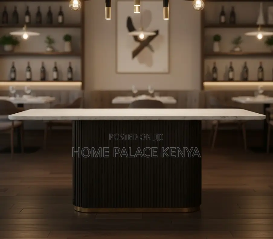 Dining Table: 6 Seater Porcelain Stone Dining Table