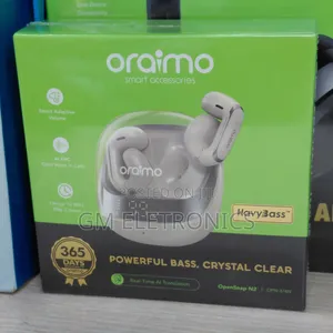 Original Oraimo Opensnap N2 True Wireless, Open-Ear Clip-on Earbuds.
