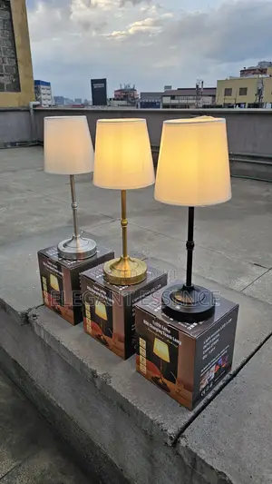 *Vintage Metal Table Lamp – Rechargeable Cordless Led Bedside Light*