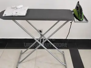 Metallic Ironing Board With Smooth Surface Compact Design