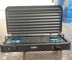 Olelon 2 Burner Gas Stove Cooker With Cover Lid