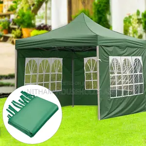 3m by 3m Pop Up Gazebo Canopy Tent With 3 Window Side Walls