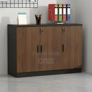 Office Cabinet; 3 Door Wooden Office Credenza Cabinet