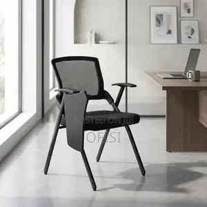 Office Chair; Foldable Office Study Chair With Writing Pad