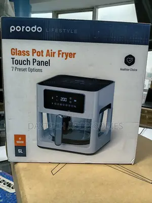 Porodo Lifestyle Glass Pot Air Fryer.