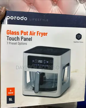 Porodo Air Fryer 5l Looking Through Basket Air Circulation