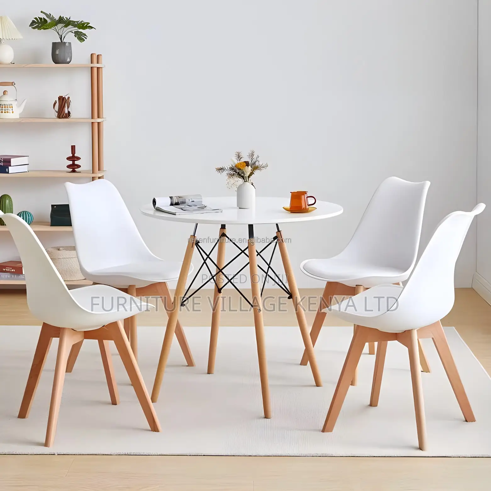 Round MDF Home Dining Table