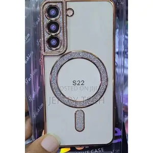 Glitter Magnetic Magsafe Stand Phone Case for Samsung S22