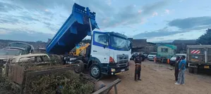 Hino Double Steering Dump Truck