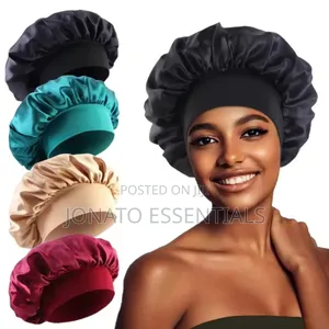 Satin Hair Bonnet for Braids Natural Hair - Premium Sleep Cap
