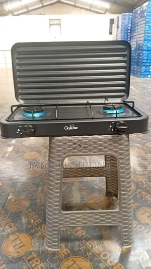 Olelon 2 Burner Gas Stove Cooker With Cover Lid