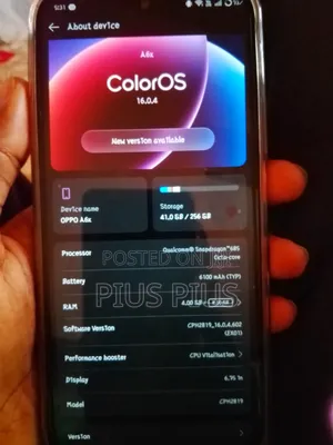 Oppo A6 256 GB Blue