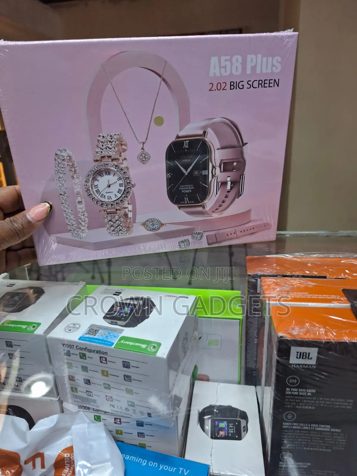 A58 Plus Bluetooth Smart Watch With Luxury Gift Box