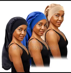 Long Satin Bonnet for Braids and Locs - Premium Hair Care Cap