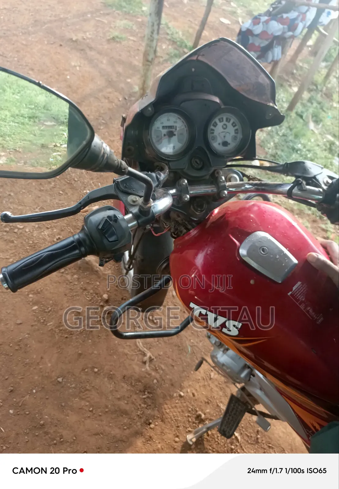 TVS HLX Plus ES 2021 Red