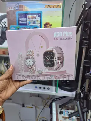 A58 Plus 8 in 1 Smart Watch Set With Luxury Jewelry Gifts