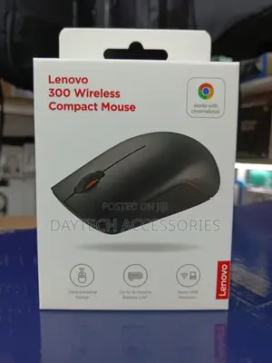 Lenovo 300 Wireless Compact Mouse 1000 Dpi Optical Sensor.