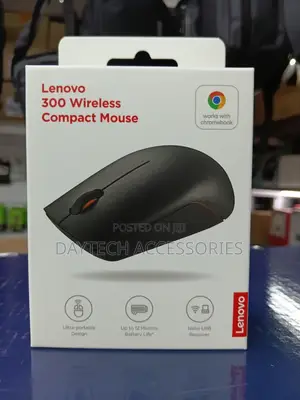 Lenovo 300 Wireless Compact Mouse 1000 Dpi Optical Sensor.
