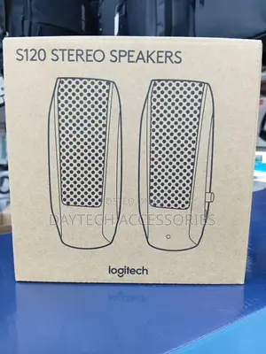 Logitech S120 2.0 Stereo Speakers Designed for Computer Audio Setup.