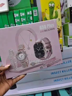 A58 Plus Fashion Smart Watch With Necklace Bracelet and Ring