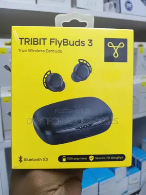 These Are Tribit Flybuds 3 True Wireless Earbuds in Black.