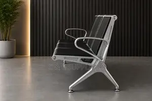 3-Link Black Reception Bench.
