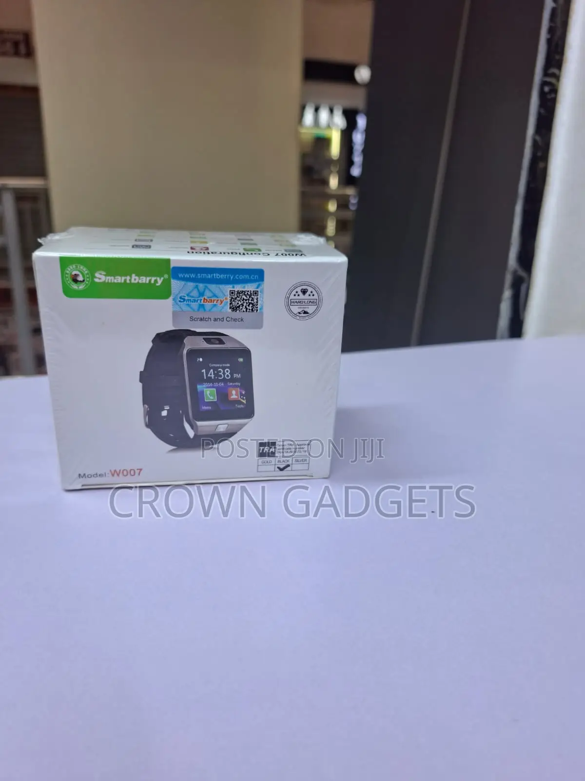 Smartberry W007 Smartwatch With Camera and Step Counter