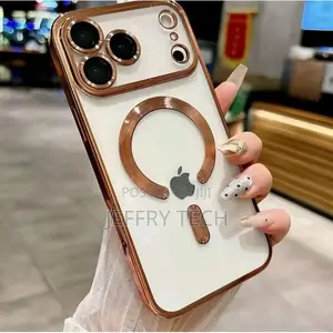 iPhone 17promax Silicone Gold Full Lens